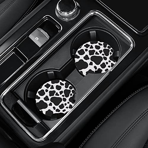 4 Pack Car Coasters, 2.75inch Cow Print Car Cup Holder Coasters for Car, Neoprene Cup Pad Mat Car Coasters for Cup Holders for Women | The Storepaperoomates Retail Market - Fast Affordable Shopping