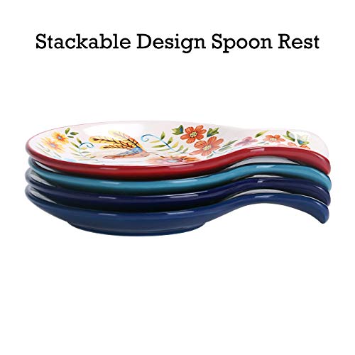 Bico Blue Talavera Ceramic Spoon Rest, House Warming Gift, Dishwasher Safe | The Storepaperoomates Retail Market - Fast Affordable Shopping