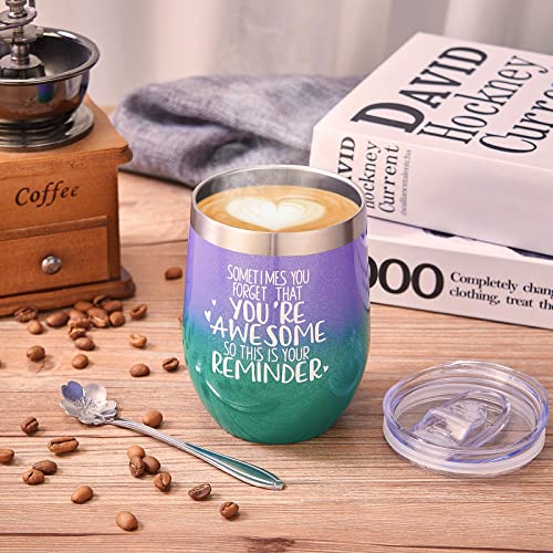 Christmas Gifts for Women, Men-Thank You Gifts-Funny Inspirational Encouragement Friend Birthday Gifts for Women, Friends, Men, BFF, Mom, Coworker- Stainless Steel Wine Tumbler With Lid | The Storepaperoomates Retail Market - Fast Affordable Shopping