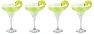 Epure Firenze Collection 4 Piece Margarita Glass Set – Classic For Drinking Margaritas, Pina Coladas, Daiquiris, and Other Cocktails (Margarita Glass (10 oz))