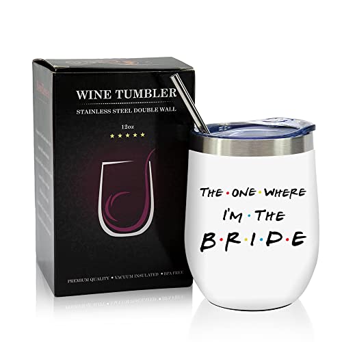 Bride To Be Gifts For Her – Wedding Gifts For Bride – Bridal Shower Gift, Bachelorette Gifts For Bride – Engagement Gifts For Women – Bridal Gifts For Bride To Be, Fiancee – 12oz Wine Tumbler | The Storepaperoomates Retail Market - Fast Affordable Shopping