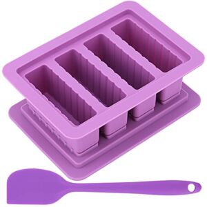 Silicon Butter Mold, Butter Molds Tray with Lid,Large Butter Maker with Food Grade Silicone Spatulas,Rectangle Container for Brownies,Homemade Butter,Herbed,Garlic Butter