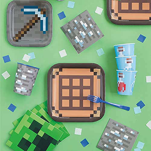 Unique Minecraft Square Dinner Plates-8 Pcs, 9″, Multicolor | The Storepaperoomates Retail Market - Fast Affordable Shopping