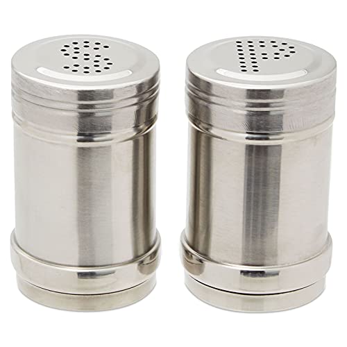 Juvale Stainless Steel Salt and Pepper Shakers Set for Kitchen Condiments (3.5 in, 2 Pieces) | The Storepaperoomates Retail Market - Fast Affordable Shopping