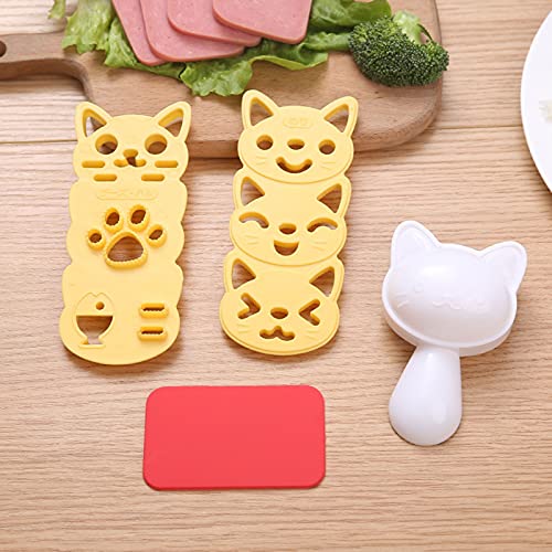 Rice Ball Mold, 3 Pack Onigiri Mold, Cute Cat Kitten Sushi Mold for Kids, Musubi Maker Press, Classic Triangle Rice Ball Maker Sushi Mold Kit for Lunch Bento Box Accessories | The Storepaperoomates Retail Market - Fast Affordable Shopping