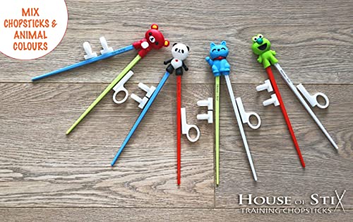 House of Stix Training chopsticks for kids adults and beginners – 4 Pairs chopstick set with attachable learning chopstick helper – right or left handed | The Storepaperoomates Retail Market - Fast Affordable Shopping