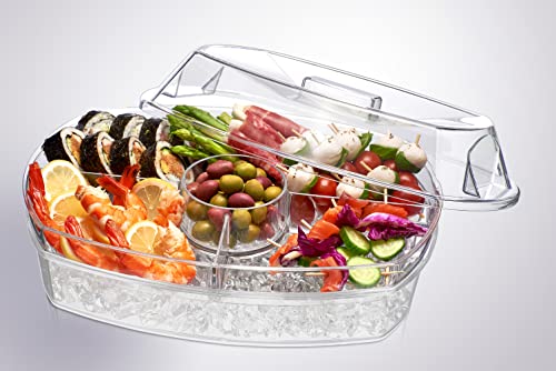 Prodyne Ice Party Platter, 15 1/2″ x 11″ x 6″, Clear | The Storepaperoomates Retail Market - Fast Affordable Shopping