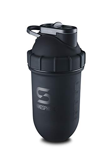 Shakesphere Tumbler STEEL: Protein Shaker Bottle Keeps Hot Drinks HOT & Cold Drinks COLD, 24 oz. No Blending Ball or Whisk Needed, Easy Clean Up Great for Shakes, Smoothies (Matte-Black) | The Storepaperoomates Retail Market - Fast Affordable Shopping