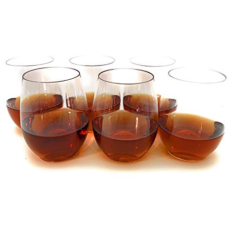36 piece Stemless Unbreakable Crystal Clear Disposable Plastic Wine Glasses Set of 36 (10 Ounces) | The Storepaperoomates Retail Market - Fast Affordable Shopping
