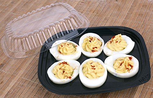 MT Products Plastic Deviled Egg Trays With Clear Lid For Six Egg Halves Disposable Made In The USA (Set of 12) | The Storepaperoomates Retail Market - Fast Affordable Shopping