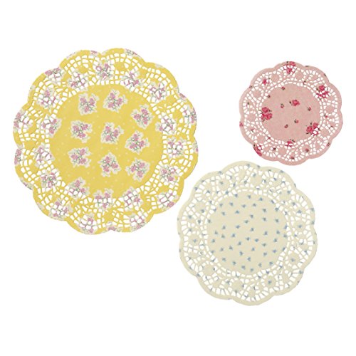 Talking Tables Truly Scrumptious Floral Doilies for a Tea Party, Birthday or Baking, Multicolor (24 Pack) | The Storepaperoomates Retail Market - Fast Affordable Shopping