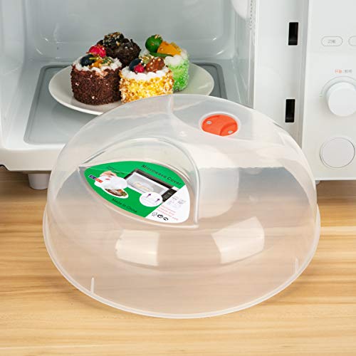 Microwave Plate Cover,Microwave cover for food 11.5 Inch BPA Free Dishwasher Safe (1, Clear) | The Storepaperoomates Retail Market - Fast Affordable Shopping