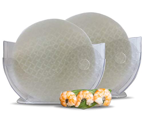 Rice Paper and Water Bowl Holder (2 Pack) Holds Up To 27cm Rice Paper for making Fresh Spring Rolls (Rice Paper Not Included) | The Storepaperoomates Retail Market - Fast Affordable Shopping