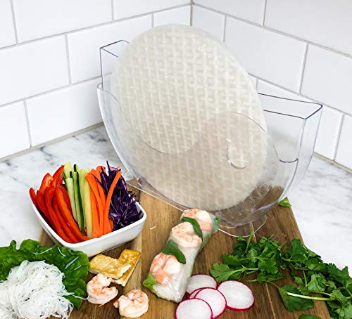 Rice Paper and Water Bowl Holder (2 Pack) Holds Up To 27cm Rice Paper for making Fresh Spring Rolls (Rice Paper Not Included) | The Storepaperoomates Retail Market - Fast Affordable Shopping