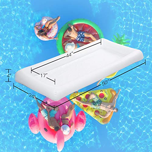 Novelty Place [Large Size] Inflatable Ice Serving Buffet Bar with Drain Plug – Salad Food & Drinks Tray for Party Picnic & Camping (Pack of 1) | The Storepaperoomates Retail Market - Fast Affordable Shopping
