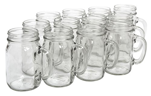 North Mountain Supply – NMS J40014 – No Lids Glass Pint Mug Handle Mason Drinking Jars – Case of 12 | The Storepaperoomates Retail Market - Fast Affordable Shopping