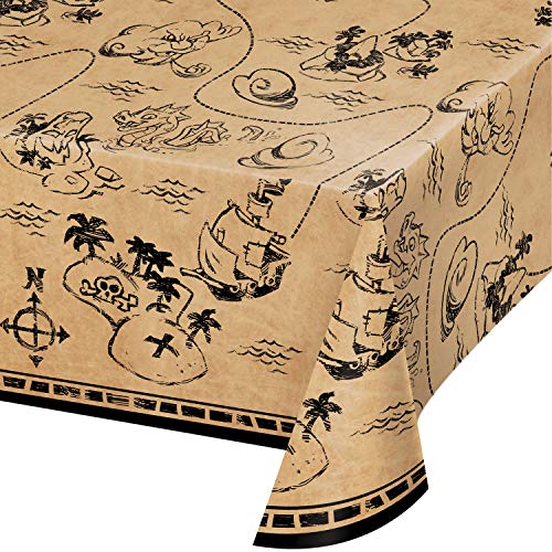 Creative Converting Treasure Island Pirate Plastic Tablecloth, 1 ct Multi Color, 22″ | The Storepaperoomates Retail Market - Fast Affordable Shopping