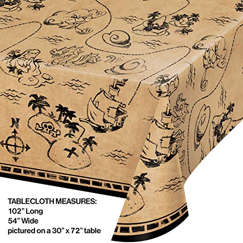 Creative Converting Treasure Island Pirate Plastic Tablecloth, 1 ct Multi Color, 22″ | The Storepaperoomates Retail Market - Fast Affordable Shopping