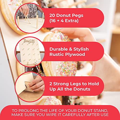 StarPack Premium Donut Wall Stand (Pack of 2) – Reusable 32 Donut Stand for Party – A Donut Holder for Donut Grow Up Party Decorations & Festive Donut Wall Display Stand for at Home Bakers | The Storepaperoomates Retail Market - Fast Affordable Shopping