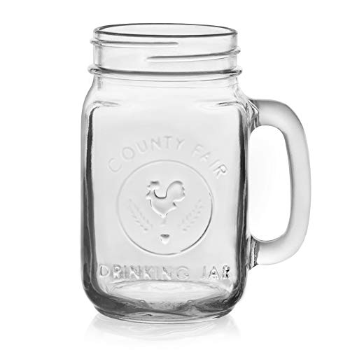 Libbey County Fair Glass Drinking Jars, 16.5-ounce, Set of 12 | The Storepaperoomates Retail Market - Fast Affordable Shopping
