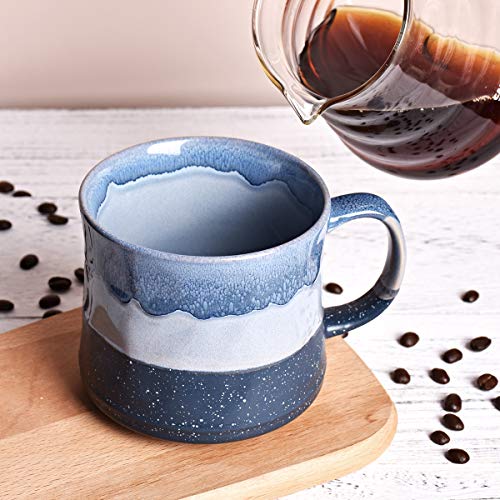 Bosmarlin Large Ceramic Coffee Mug, Big Tea Cup for Office and Home, 21 Oz, Dishwasher and Microwave Safe, 1 PCS… (Blue) | The Storepaperoomates Retail Market - Fast Affordable Shopping
