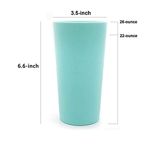Unbreakable 26-ounce Plastic Tumbler Drinking Glasses, Set of 12 Multicolor – Dishwasher safe, BPA Free | The Storepaperoomates Retail Market - Fast Affordable Shopping