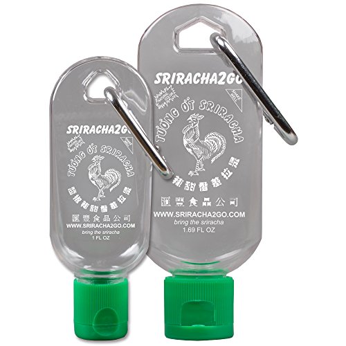 Sriracha Mini Keychain Combo Pack – 1.69oz Original Sriracha2Go and 1oz Mini-S2G (Shipped Empty) | The Storepaperoomates Retail Market - Fast Affordable Shopping