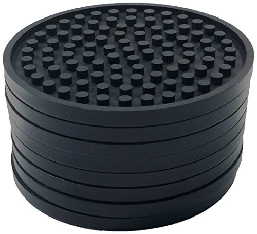Better Kitchen Products 8 Piece Silicone Coaster Set, Black | The Storepaperoomates Retail Market - Fast Affordable Shopping