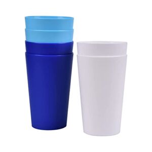 Fulong Plastic Tumler 10oz,Unbreakable BPA Free Dishwasher Safe Plastic Drinking Cups for kids&Adult,Reusable Water Tumblers freeze safe set 6 in 3 color