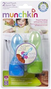 Munchkin Click Lock Food Pouch Spoon Tips, Multicolor – May Vary, 2 Count