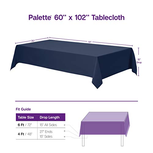 Gee Di Moda Rectangle Tablecloth – 60 x 102 Inch | Pink Rectangular Table Cloth for 6 Foot Table in Washable Polyester | Great for Buffet Table, Parties, Holiday Dinner, Wedding & Baby Shower | The Storepaperoomates Retail Market - Fast Affordable Shopping