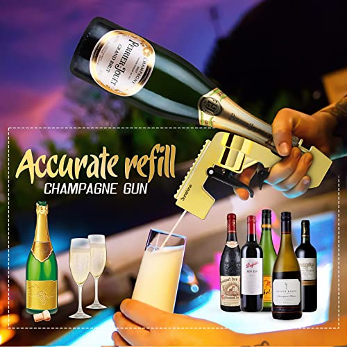 3unshine Champagne Gun The 3rd Generation Beer Gun, Sparkling Champagne Shooter,Bottle Gun Alcohole Sprayer, Adjustable Cork Beer Shooter,Wine Stoper,Wine Guns for Parties,Clubs,Nightclubs,Bars | The Storepaperoomates Retail Market - Fast Affordable Shopping
