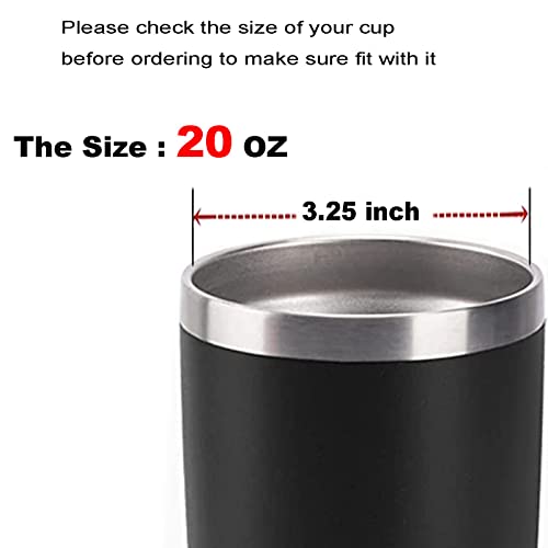 Asande Tumbler Lids Spillproof 20 oz, 4 Pack Splash Resistant Lid for Beast,Juro,Ozark Trail,Atlin,Coffee Mug and More Cooler Cup,Covers for 20 Ounce Tumbler (2 Black + 2 White) Black+White/4Pack | The Storepaperoomates Retail Market - Fast Affordable Shopping