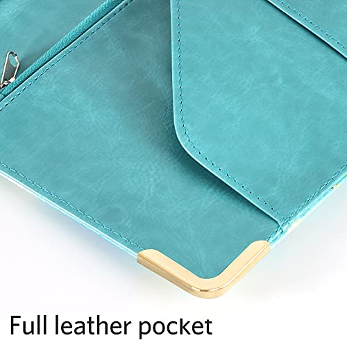 CoBak Server Book – Waitress Book Organizer with Zipper Pouch for Restaurant Waitstaff, 5 Large Pockets with Pen Holder, Green Marble. | The Storepaperoomates Retail Market - Fast Affordable Shopping