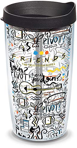 Tervis Made in USA Double Walled Friends – Pattern Insulated Tumbler Cup Keeps Drinks Cold & Hot, 16oz, Classic | The Storepaperoomates Retail Market - Fast Affordable Shopping