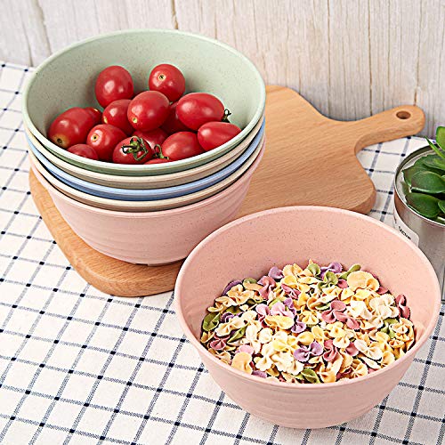 DAPIPIK Unbreakable Cereal Bowls, 30 OZ Large Lightweight Wheat straw Fiber Bowl Sets.For Soup,Dessert and Salad , Easy Dishwasher Safe（7 inch Cereal Bowl | The Storepaperoomates Retail Market - Fast Affordable Shopping