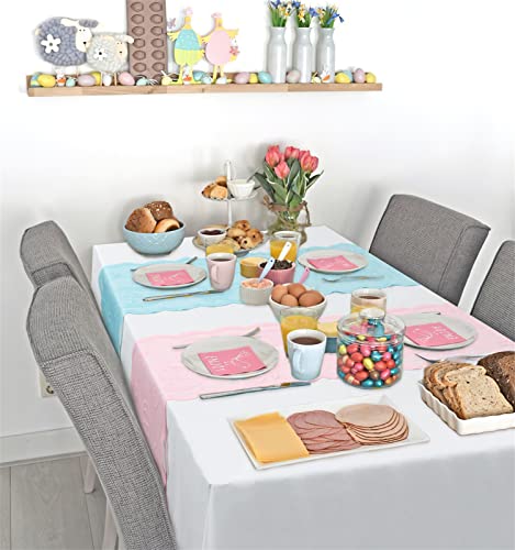 B-COOL Easter Table Runner Lace Spring Table Linen with Easter Eggs Rectangle Table Runners Easter Table Decorations for Farmhouse Holiday Ornaments 13×72 Inch, 2 Pack | The Storepaperoomates Retail Market - Fast Affordable Shopping