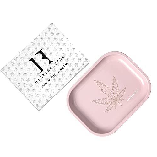 Cute Pink Tray Small Mini Rolling Trays – Premium Metal Rolling Tray with PVC Soft Magnetic Lid, Perfect Storage for Home or On-The-Go, 7” X 5.5” | The Storepaperoomates Retail Market - Fast Affordable Shopping
