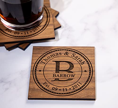 Personalized Coasters Handmade in the USA, Wedding Gifts, Anniversary Gifts, or Personalized Gifts. Sets of 4,6,8,16 or wedding keepsake gifts for guests 100, or 200 units to be remembered for years! | The Storepaperoomates Retail Market - Fast Affordable Shopping