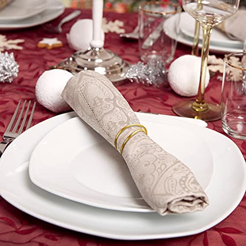 12 Pieces Gold Napkin Rings Metal Spiral Napkin Rings Buckles Simple Alloy Napkin Rings Serviette Napkin Holder Ring for Weddings, Receptions, Dinner Party, Banquet, Buffet Table Decor (Gold) | The Storepaperoomates Retail Market - Fast Affordable Shopping
