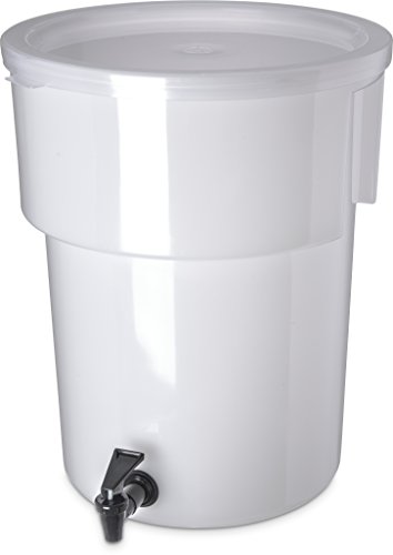 CFS Plastic Round Beverage Dispenser, 5 Gallons, White | The Storepaperoomates Retail Market - Fast Affordable Shopping