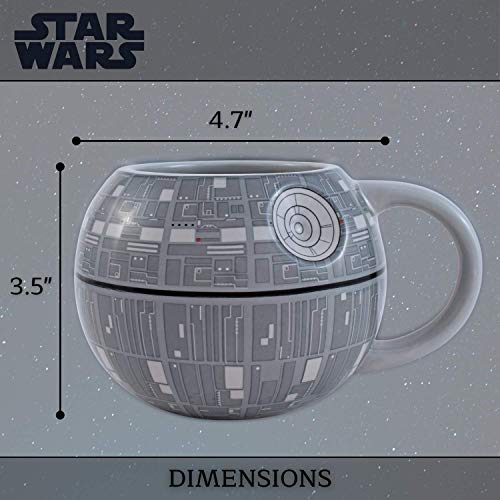 Silver Buffalo Star Wars Death Star 3D Sculpted Ceramic Mug, 20 Ounces | The Storepaperoomates Retail Market - Fast Affordable Shopping