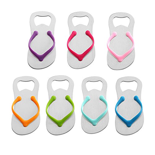 QLL 7 pack Flip-flop Bottle Opener, Gift Wrap for Each Opener | The Storepaperoomates Retail Market - Fast Affordable Shopping
