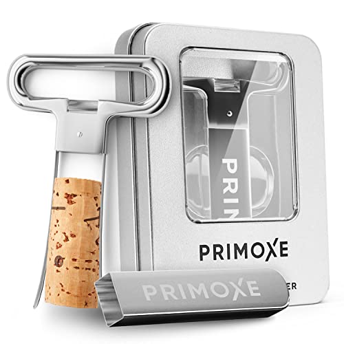 Primoxe Ah So Two Prong Wine Cork Remover with Bottle Opener – Professional Stainless Steel Puller – Extractor For Opening & Vintage Collecting – for Connoisseurs & Collectors to Uncork | The Storepaperoomates Retail Market - Fast Affordable Shopping