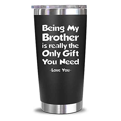 Gifts For Brother – Christmas Gifts For Brother From Sister, Brother – Best Birthday Gifts For Brother, Big Brother, Little Brother, Siblings, Brother In Law – Funny Gag Gifts For Men – 20 Oz Tumbler | The Storepaperoomates Retail Market - Fast Affordable Shopping