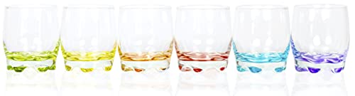 Red Co. Vibrant Splash Water/Beverage Glasses, 9.75 Ounce (6) | The Storepaperoomates Retail Market - Fast Affordable Shopping