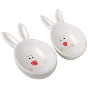 National Tree Company Easter Bunny Candy Dishes, White