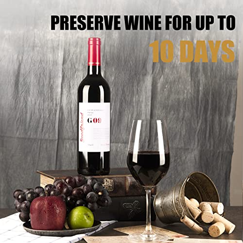 OWO Wine Saver with 4 Vacuum Stoppers, Wine Stopper, Reusable Bottle Sealer Keeps Wine Fresh (Wine Pump + 4 stoppers) | The Storepaperoomates Retail Market - Fast Affordable Shopping