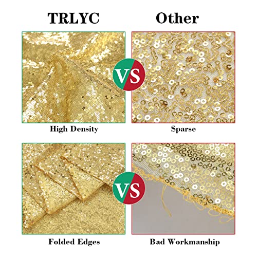Trlyc 60 x 120-Inch Rectangular Sequin Tablecloth Gold | The Storepaperoomates Retail Market - Fast Affordable Shopping