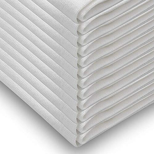 White Cotton Napkins Cloth 20 x 20 Oversized 100% Natural Bulk Linens for Dinner, Events, Weddings by Aunti Em’s Kitchen, Set of 12 | The Storepaperoomates Retail Market - Fast Affordable Shopping